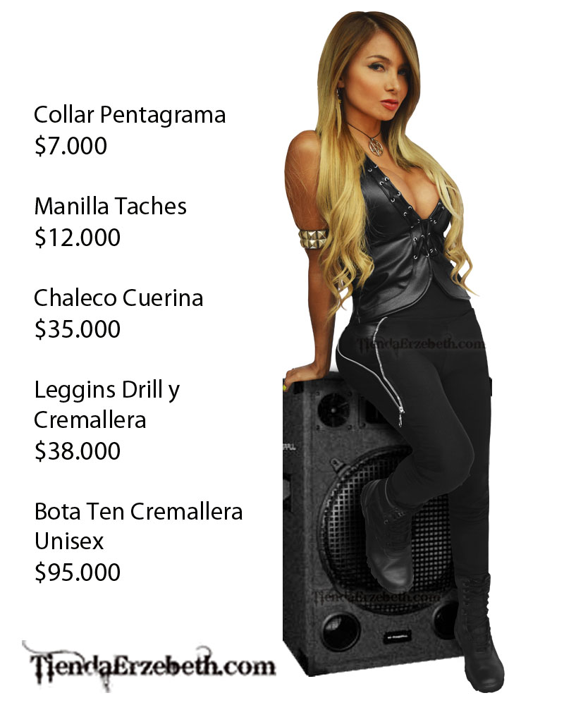 chaleco cuerina dama rock brillante leggins cremallera raro manillas taches botas cuerno gargantillas goticas metal envios a todo el pais colombia bogota medellin manizales cucuta cali