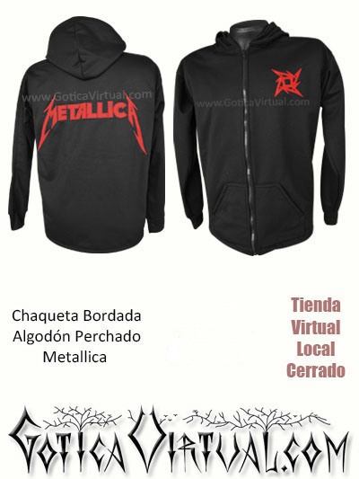 buso algodon perchado bordado bandas metallica tienda online rock metal prendas masculinas capota cremallera venta online medellin sucre tolima cesar funza quindio pereira colombia