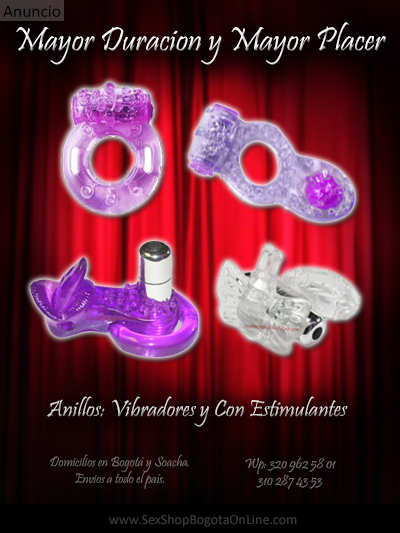 retardantes anillos estimulantes vibradores juguetes placer pareja femenino masculino juegos sex shop bogota online colombia