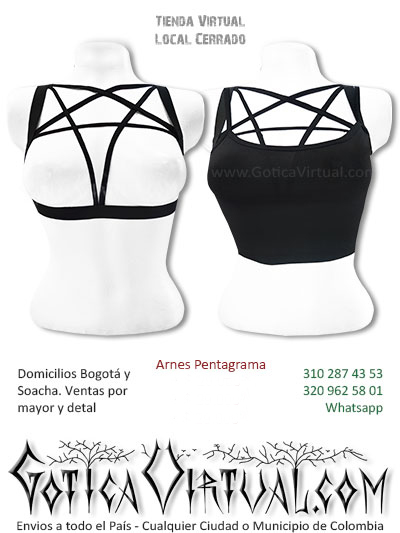 arnes pentagrama negro sexy con top algodon bogota cali santander medellin risaralda funza cauca quindio colombia