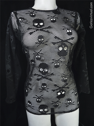 blusa malla calaveras negra dark envios nacionales domicilios bogota soacha