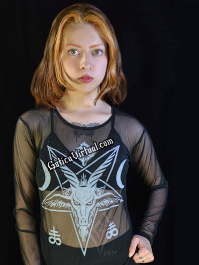 blusa velo licrada estampada baphomet envios nacionales domicilios bogota soacha