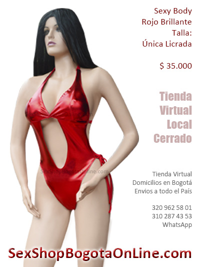 body licrado sexy bonito rojo bogota al cuerpo sintetico cuerina pvc cuero brillante lame mujer erotico femenino sex shop ventas cali cucuta medellin