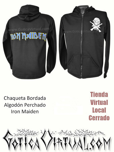 buso bandas algodon perchado bordado iron maiden masculino chico prendas rock metal bogota quindio funza mosquera tunja tukua leticia choco amazonas villeta colombia