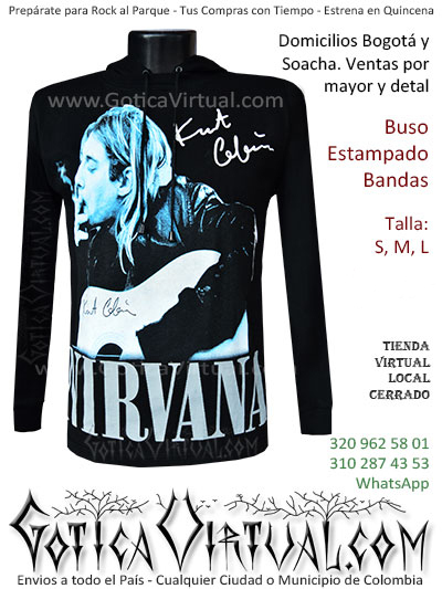 buso nirvana estampado kurt cobain venta online economico domicilios bogota y soacha envios colombia