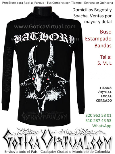 buso bathory estampado bandas capota masculino venta online domicilios bogota y soacha envios manizales medellin tunja cauca colombia
