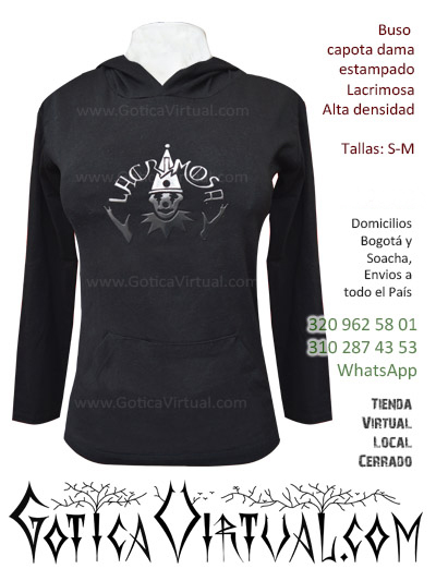 buso capota dama estampado lacrimosa alta densidad gotica virtual envios toda colombia bogota soacha tienda online internet medellin cali bucaramanga cucuta pamplona ibague ipiales