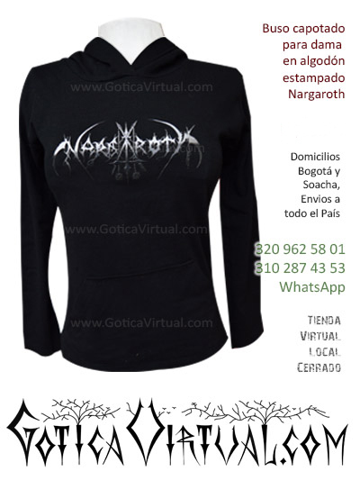 buso dama encapapotado estampado nargaroth domicilios bogota soacha envios a todo el pais gotica virtual tienda internet colombia comercio electronico ropa