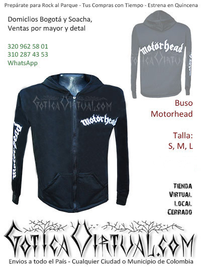 Buso motorhead masculino algodon perchado tienda online rock metal bogota cali valle pereira yopal villavicencio colombia