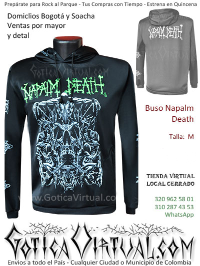buso napalm death bandas rockalparque venta online domicilios bogota soacha envios tunja manizales valle santander colombia