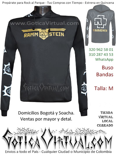buso rammstein maculino capota venta online domicilios bogota y soacha envios colombia
