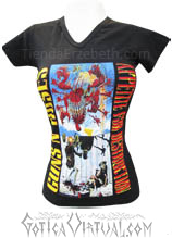 camiseta guns n roses bogota medellin rock tienda mechudos metal heavy bandas venta tienda comercial mujer estilo gotico diseno