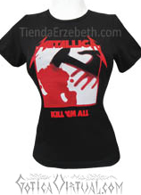 camiseta metallica bandas venta tienda comercial mujer estilo gotico bogota medellin cali manizales rock tienda mechudos metal heavy