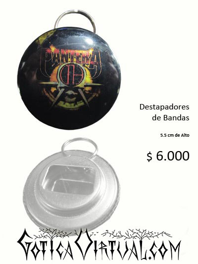 destapador banda pantera accesorios metaleros envios pamplona tunja yopal sogamoso