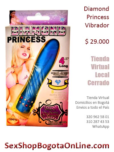 diamond vibrador princess azul placer dama sex shop envios soacha bogota cali manizales medellin cucuta pasto