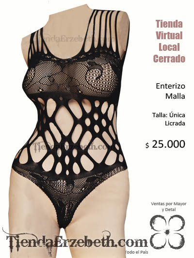 enterizo malla sexy prenda lenceria erotica tienda online virtual ventas compras body licrado bogota envios medellin cali manizales 