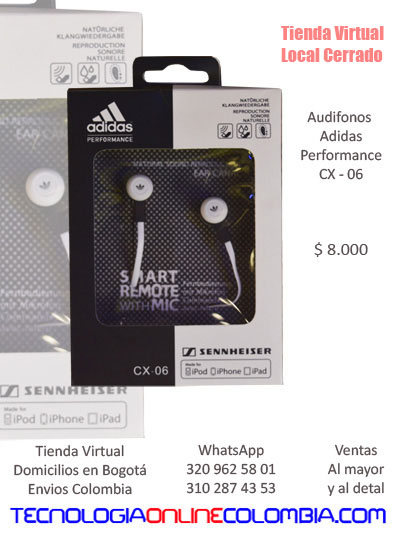 audifonos adidas performance envios medellin cucuta santander bucaramanga fontibon ciudad jardin castilla los alpes todo colombia