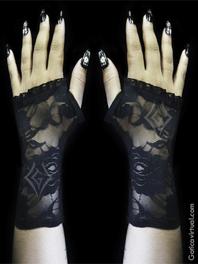 guantes-cortos-blonda flores rosas encaje licrados envios nacionales domicilios bogota soacha