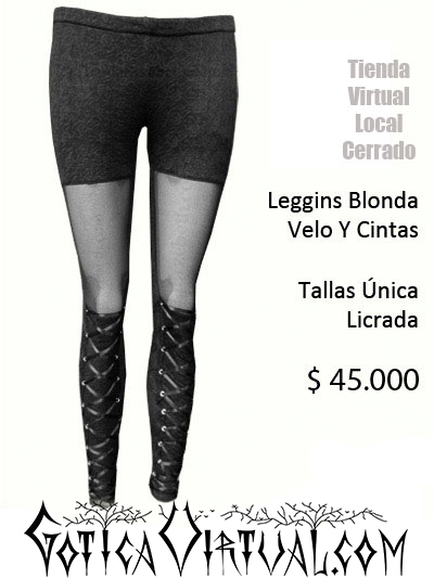 leggins blonda velo cadenas bogota envios medellin cali barranquilla manizales pereira ropa negra rock punk tienda estilo pasto yopal