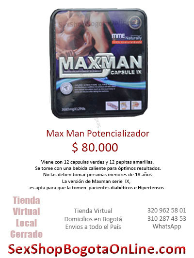 max man potencializador masculino sexual envios bogota medellin cali cartagena cucuta
