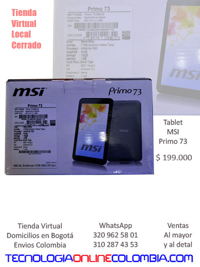 tablest msi primo 73 alta calidad tienda tecnologica online virtual domicilios soacha tunal quito popayan chico americas portal norte