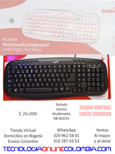 teclado genius multimedia usb productos buena calidad teconologia manizales pasto santander cali cucuta medellin envios bogota tienda virtual