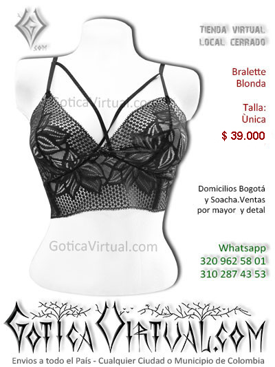 bralette blonda tienda online rock metal bogota cali santander medellin risaralda funza chia colombia