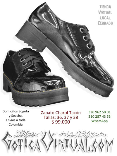 zapatos charol bajos cortos bogota tipo martens tienda online boutique rock metal punk bogota manizales cucuta yopal monteria quindio pasto villeta colombia